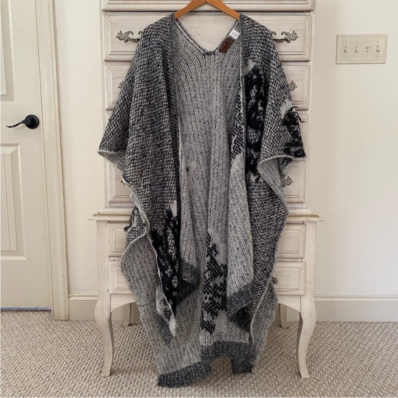 Vici Accessories - Vici Wool Sweater Poncho Wrap